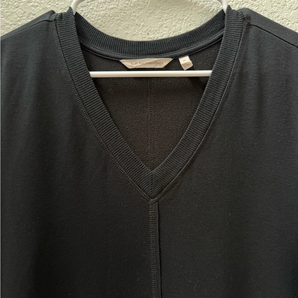 Soft Surroundings Siesta Soft Tunic Black, Women’s size medium - Picture 4 of 12